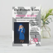 Het Afstuderen Times Nursing Afstuderen Kaart (Staand voorkant)