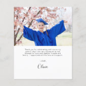 Het Afstuderen van de begroting Dank u Klasse van Flyer (Achterkant)