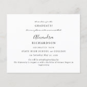 Het Afstuderen van de Foto van de Naam van de Manu Flyer (Achterkant)