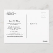 het afstuderen van de manuscripttekst sparen het d briefkaart (Achterkant)