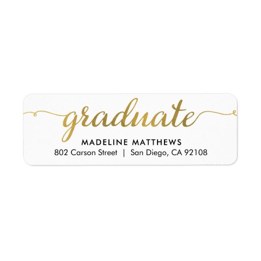 Het Afstuderen van de Terugkeer van het Manuscript Etiket (Voorkant)