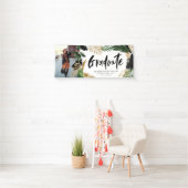 Het afstuderen van de tropische foto modern manusc spandoek (Insitu)