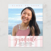 Het afstuderen van het de fotoroze glitter van de  (Voorkant)