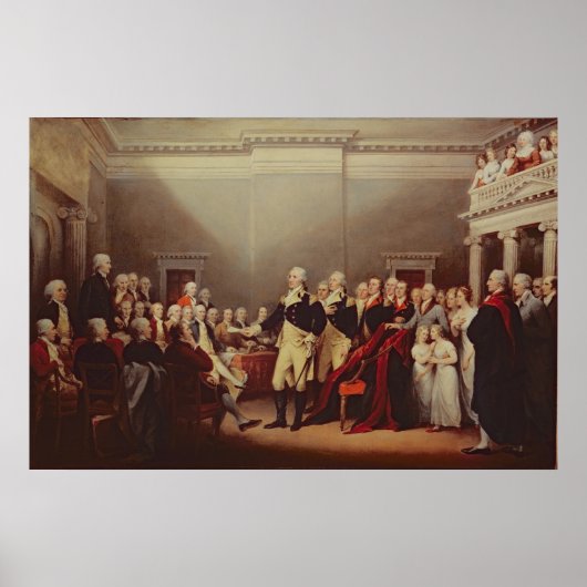 Het aftreden van George Washington Poster (Voorkant)