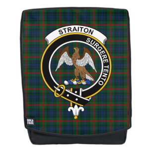Het Aiton Jacht Clan Crest Schotse Ruit Plaid Rugtassen