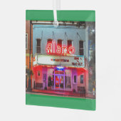 HET ALAMO Glass Ornament (Voorkant links)