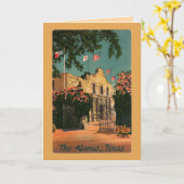 Het Alamo Texaans Wenskaart Kaart (Gele Bloem)