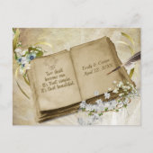 Het Album van de bruiloft sparen de Datum Briefkaart (Voorkant)