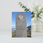 Het Aleut Relocation Memorial op het eiland Unalas Briefkaart (Staand voorkant)