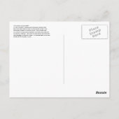 Het Aleut Relocation Memorial op het eiland Unalas Briefkaart (Achterkant)