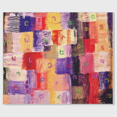 Het alfabet cadeaupapier (Vlak)