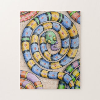 Het alfabet Snake Puzzle uit Denis Gaston Art Legpuzzel