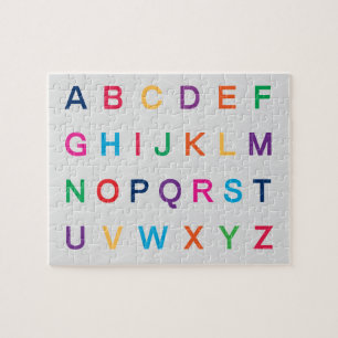 Het alfabet van ABC dat kleurrijke ABC-letters lee Legpuzzel