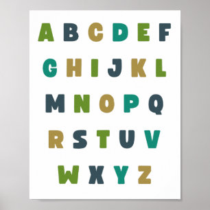 Het alfabet van ABC. Letters. POSTER & PRINTS