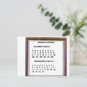 Het Alfabet van Sidaama Briefkaart (Staand voorkant)