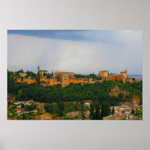 Het Alhambra in Granada, Spanje Poster
