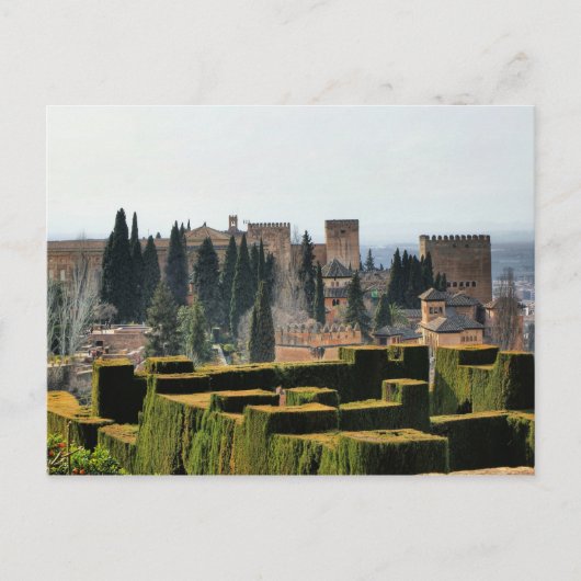 Het Alhambra paleis in Spanje Briefkaart (Voorkant)