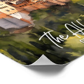 Het Alhambra Spanje beroemde reisplaats Poster (Hoek)