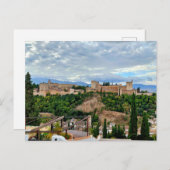 Het Alhambra van Granada Spanje Briefkaart (Voorkant / Achterkant)