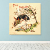 Het Alice 1890  Wonderland Hoesje Canvas Afdruk (Insitu (Houten vloer))