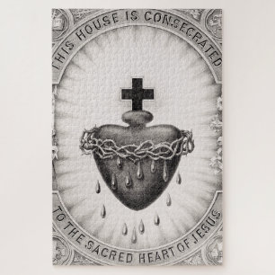 Het Allerheiligst Hart van Jezus Symbool van de go Legpuzzel