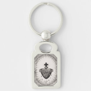 Het Allerheiligst Hart van Jezus Symbool van het G Sleutelhanger