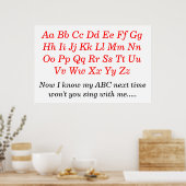 Het Alphabet Song Poster (Keuken)