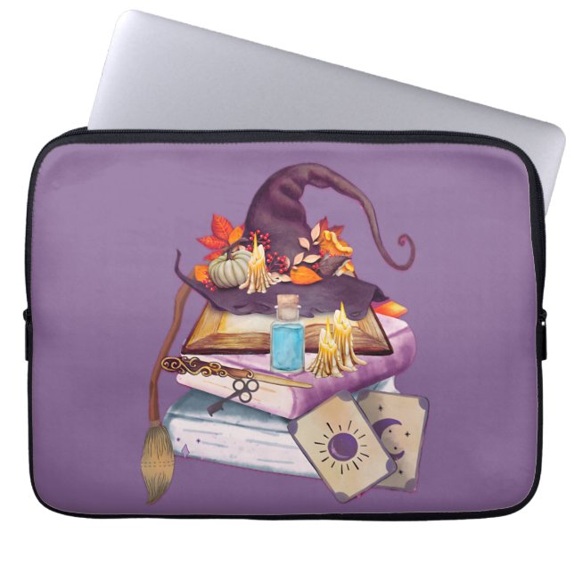 Het altaar van de heks laptop sleeve (Voorkant)