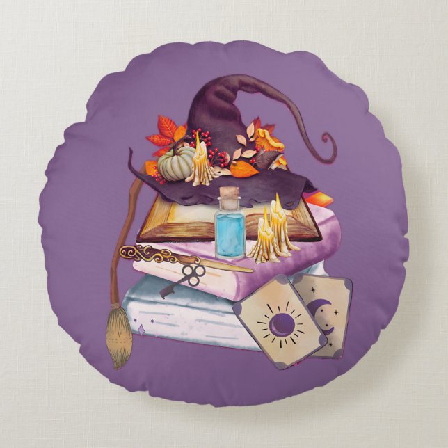 Het altaar van de heks rond kussen (Voorkant)