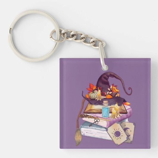 Het altaar van de heks sleutelhanger (voorkant)