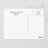 Het altaar van de kathedraal van Sint John De Bapt Briefkaart (Achterkant)