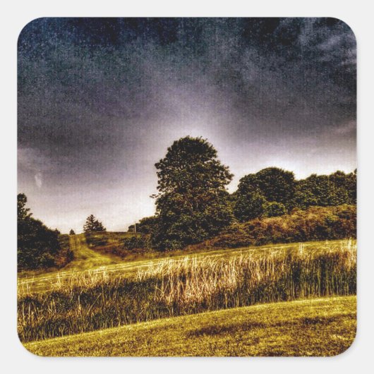 Het Amazing Park Vierkante Sticker (Voorkant)