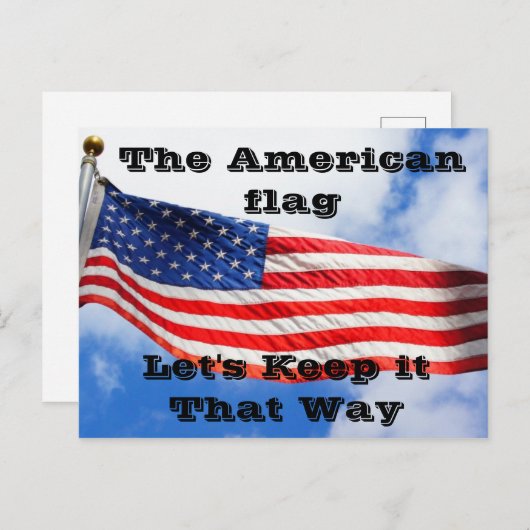 Het American Flag Briefkaart (Voorkant / Achterkant)