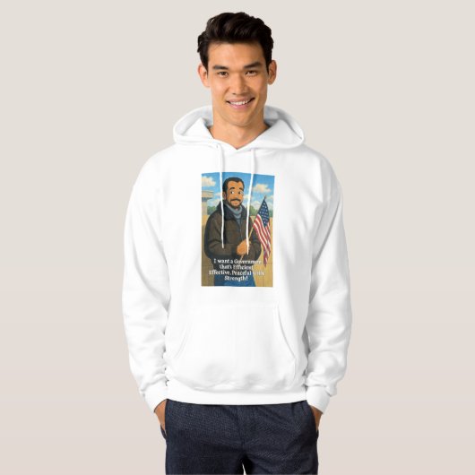 Het Amerika dat ik wil! Hoodie (Voorkant volledig)