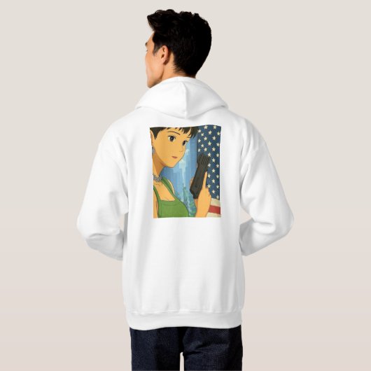Het Amerika dat ik wil! Hoodie (Achterkant volledig)