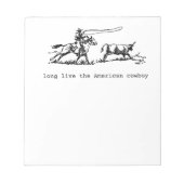 Het Amerikaanse Cowboy Notitieblok (Voorkant)