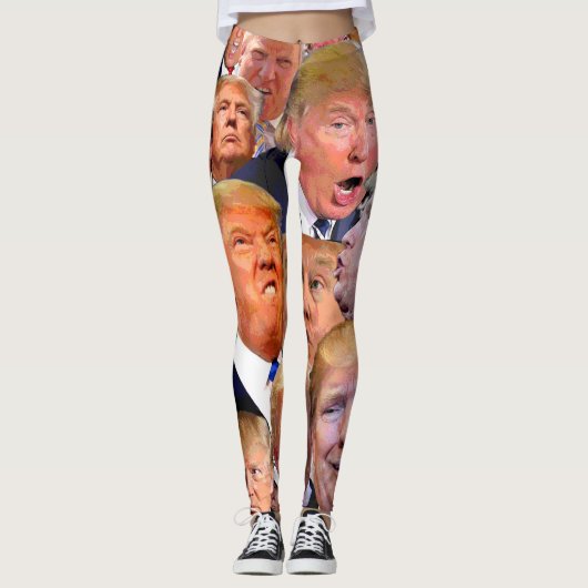 Het Amerikaanse emoji-President Leggings (Voorkant)