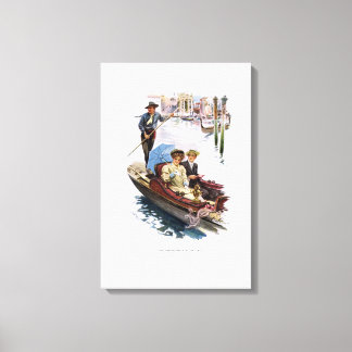 Het Amerikaanse meisje in Italië door Harrison Fis Canvas Afdruk