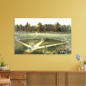 Het Amerikaanse nationale spel van honkbal Canvas Afdruk (Insitu (Woonkamer))