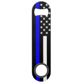Het Amerikaanse Thin Blue Line Symbool Speed Flessenopener (Achterkant)