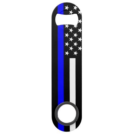 Het Amerikaanse Thin Blue Line Symbool Speed Flessenopener (Achterkant)
