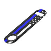 Het Amerikaanse Thin Blue Line Symbool Speed Flessenopener (Achterkant Gekanteld)