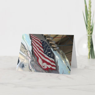 Het Amerikaanse Wenskaart van de Vlag Kaart