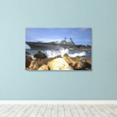 Het amfibieschip USS Kearsarge Canvas Afdruk (Insitu (Houten vloer))