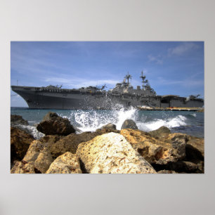 Het amfibieschip USS Kearsarge Poster