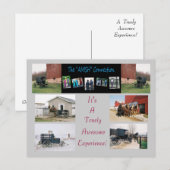 Het "AMISH"Briefkaart van de Verbinding Briefkaart (Voorkant / Achterkant)