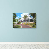 Het Amsterdamse Curry Mansion Canvas Afdruk (Insitu (Houten vloer))