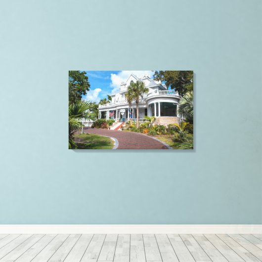 Het Amsterdamse Curry Mansion Canvas Afdruk (Insitu (Houten vloer))