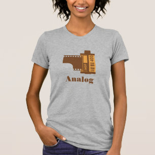 het Analoge Gepersonaliseerde Ontwerp van de Film T-shirt