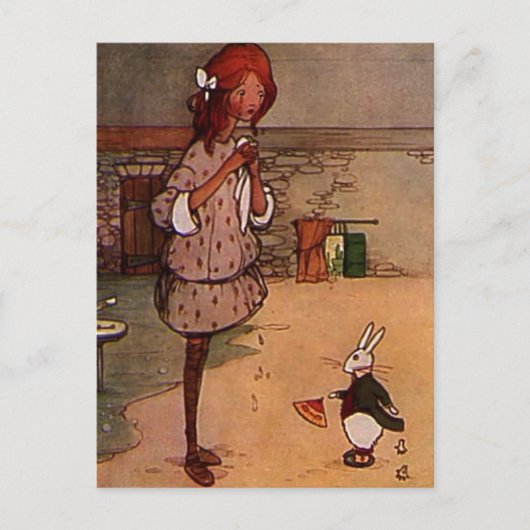 Het angrikonijn briefkaart (Voorkant)